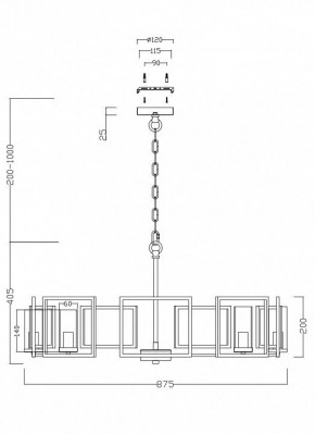 Подвесная люстра Maytoni Bowi H009PL-08G в Шадринске - shadrinsk.mebel24.online | фото 4