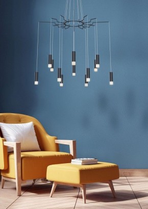 Подвесная люстра Maytoni Davida MOD035PL-12B в Шадринске - shadrinsk.mebel24.online | фото 4