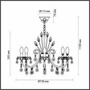 Подвесная люстра Odeon Light Versia 4977/8 в Шадринске - shadrinsk.mebel24.online | фото 6