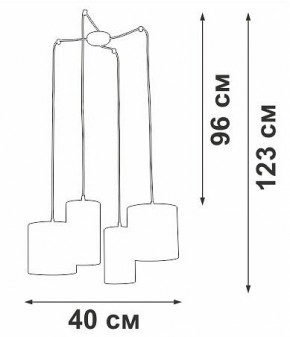 Подвесная люстра Vitaluce V3089 V3089-0/4S в Шадринске - shadrinsk.mebel24.online | фото 5
