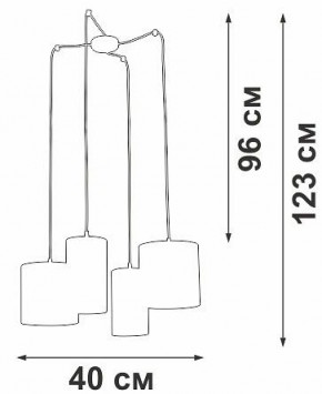 Подвесная люстра Vitaluce V3089 V3089-1/4S в Шадринске - shadrinsk.mebel24.online | фото 5