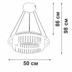 Подвесная люстра Vitaluce V54010 V54010-1/1S в Шадринске - shadrinsk.mebel24.online | фото 5