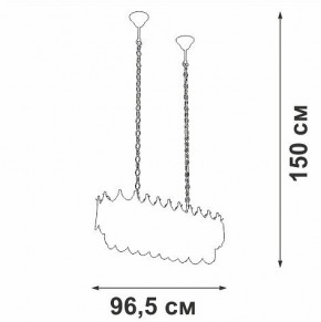 Подвесная люстра Vitaluce V58120 V58120-8/11 в Шадринске - shadrinsk.mebel24.online | фото 3
