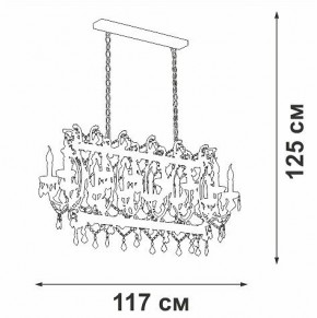 Подвесная люстра Vitaluce V5814 V5814-7/14 в Шадринске - shadrinsk.mebel24.online | фото 3