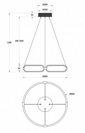 Подвесной светильник Maytoni Chain MOD017PL-L50N в Шадринске - shadrinsk.mebel24.online | фото 6