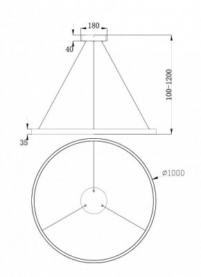 Подвесной светильник Maytoni Rim MOD058PL-L54BS4K в Шадринске - shadrinsk.mebel24.online | фото 4