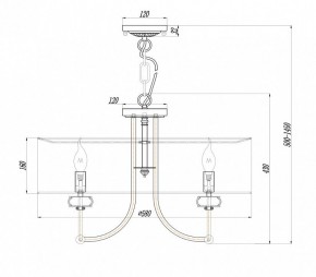 Подвесной светильник Maytoni Roma ARM006PL-06G в Шадринске - shadrinsk.mebel24.online | фото 3