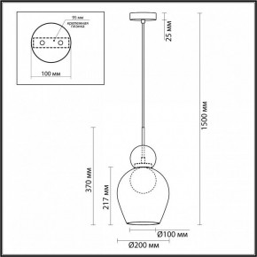 Подвесной светильник Odeon Light Blacky 2 5023/1 в Шадринске - shadrinsk.mebel24.online | фото 5