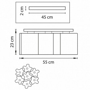 Потолочная люстра Lightstar Nubi 802073 в Шадринске - shadrinsk.mebel24.online | фото 2