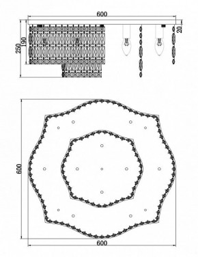 Потолочная люстра Maytoni Dune DIA005CL-10CH в Шадринске - shadrinsk.mebel24.online | фото 2