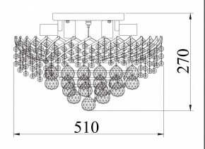 Потолочная люстра Maytoni Karolina DIA120-09-G в Шадринске - shadrinsk.mebel24.online | фото 4