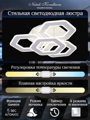 Потолочная люстра Natali Kovaltseva Damask HIGH-TECH LED LAMPS 82060 в Шадринске - shadrinsk.mebel24.online | фото 8