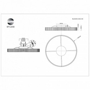 Потолочная люстра ST-Luce Estense SL6203.402.50 в Шадринске - shadrinsk.mebel24.online | фото 3