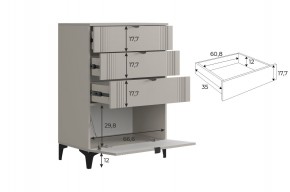 РИЧ Гостиная (модульная) кашемир в Шадринске - shadrinsk.mebel24.online | фото 6