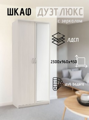 Шкаф 2-х створчатый Дуэт Люкс с зеркалом в Шадринске - shadrinsk.mebel24.online | фото 5