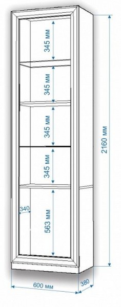 Шкаф для белья Нобиле ВтВ-ФГД-ФГК в Шадринске - shadrinsk.mebel24.online | фото 3