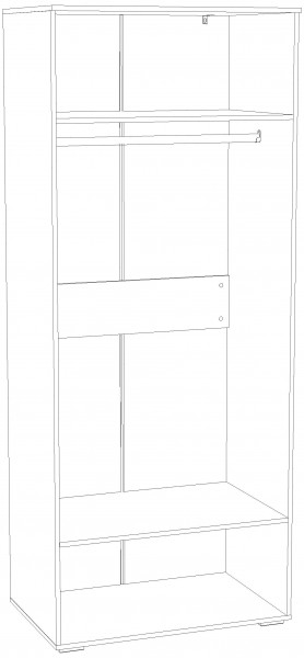 Шкаф для одежды НМ 041.42 "Банни" (Макарун) в Шадринске - shadrinsk.mebel24.online | фото 3