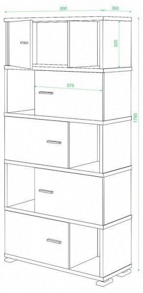 Шкаф комбинированный Домино СБ-30/5 в Шадринске - shadrinsk.mebel24.online | фото 3