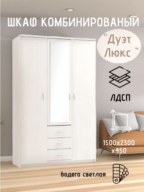 Шкаф комбинированный Дуэт Люкс с зеркалом в Шадринске - shadrinsk.mebel24.online | фото 7