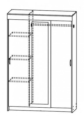 Шкаф-купе Бассо 1300 (Венге/Дуб белфорд) в Шадринске - shadrinsk.mebel24.online | фото 2