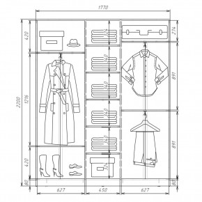 Шкаф-купе ХИТ 22-4-18-555 (420) в Шадринске - shadrinsk.mebel24.online | фото 2