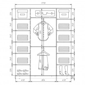 Шкаф-купе ХИТ 22-4-20/2-111 (420) в Шадринске - shadrinsk.mebel24.online | фото 2