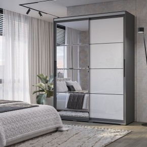 Шкаф-купе Крафт-6 1.6 м ШКК-06 (графит) в Шадринске - shadrinsk.mebel24.online | фото