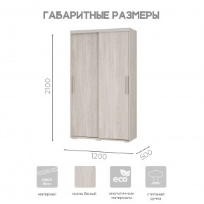 Шкаф-купе ШКК-11 (ясень белый) в Шадринске - shadrinsk.mebel24.online | фото 7