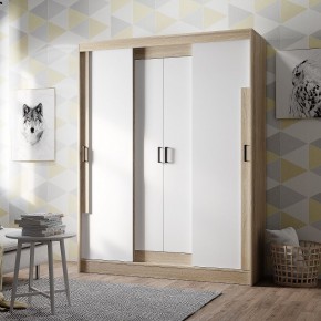 Шкаф-купе Смарт ШКК-06 (дуб сонома/белый) в Шадринске - shadrinsk.mebel24.online | фото
