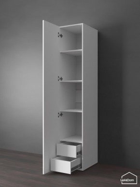 Шкаф Linnea MHR-1PO-4 2050х400х510 (Белый-М 11.1.1) в Шадринске - shadrinsk.mebel24.online | фото 4