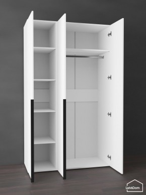 Шкаф Linnea MHR-3-1 2050х1200х510 (Белый-М 11.1.1) в Шадринске - shadrinsk.mebel24.online | фото 4