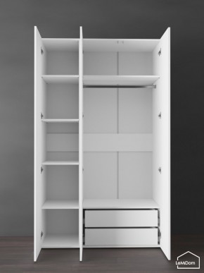Шкаф Linnea MHR-3PO-2 2050х1200х510 (Белый-М 11.1.2) в Шадринске - shadrinsk.mebel24.online | фото 6