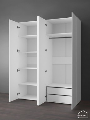 Шкаф Linnea MHR-4PO-2 2050х1600х510 (Белый-М 11.1.2) в Шадринске - shadrinsk.mebel24.online | фото 5