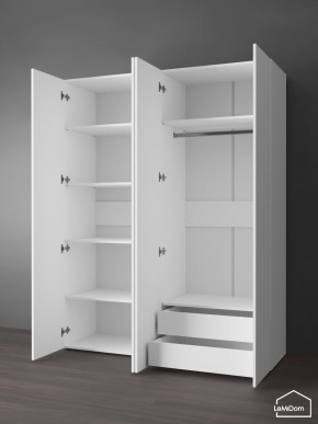 Шкаф Linnea MHR-4PO-2 2050х1600х510 (Белый-М 11.1.2) в Шадринске - shadrinsk.mebel24.online | фото 6