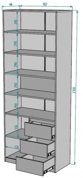 Шкаф Мальта H190 в Шадринске - shadrinsk.mebel24.online | фото 2