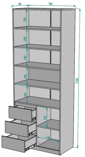 Шкаф Мальта H191 в Шадринске - shadrinsk.mebel24.online | фото 2