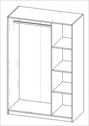 Шкаф ОРИОН трехдверный, цвет Дуб Венге в Шадринске - shadrinsk.mebel24.online | фото 3