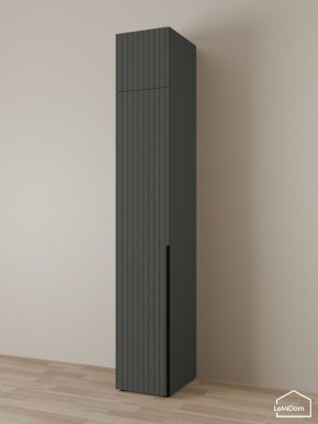 Шкаф с антресолью Linnea MHR-1A-2 2450х400х510 (Графит-М 11.1.25) в Шадринске - shadrinsk.mebel24.online | фото 1