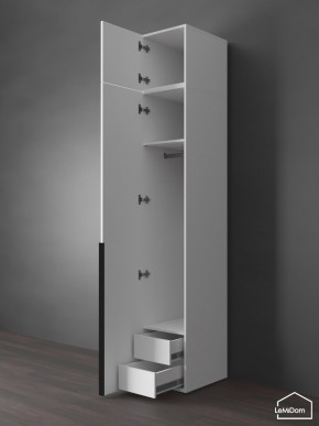Шкаф с антресолью Linnea MHR-1A-3 2450х400х510 (Белый-М 11.1.2) в Шадринске - shadrinsk.mebel24.online | фото 6