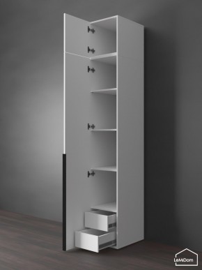 Шкаф с антресолью Linnea MHR-1A-4 2450х400х510 (Белый-М 11.1.2) в Шадринске - shadrinsk.mebel24.online | фото 5