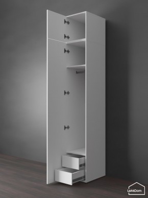 Шкаф с антресолью Linnea MHR-1POA-3 2450х400х510 (Белый-М 11.1.2) в Шадринске - shadrinsk.mebel24.online | фото 6