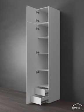 Шкаф с антресолью Linnea MHR-1POA-4 2450х400х510 (Белый-М 11.1.2) в Шадринске - shadrinsk.mebel24.online | фото 5