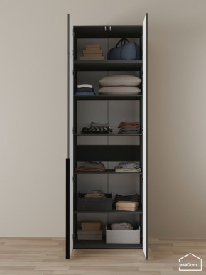 Шкаф с антресолью Linnea MHR-2A-2 2450х800х510 (Графит-М 11.1.25) в Шадринске - shadrinsk.mebel24.online | фото 4