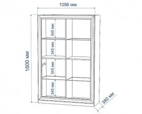 Шкаф-витрина Нобиле ШВтН ФСД-ФСД в Шадринске - shadrinsk.mebel24.online | фото 2