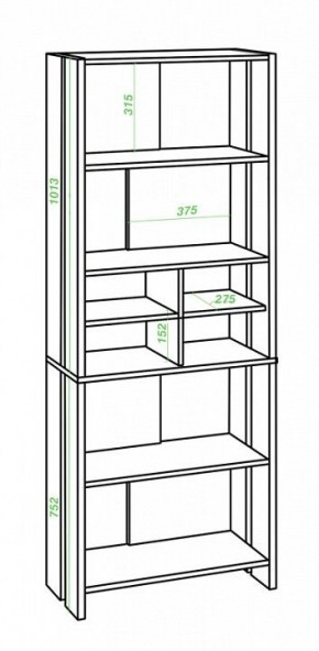 Стеллаж Домино Lite СТЛ-ОВХ в Шадринске - shadrinsk.mebel24.online | фото 2