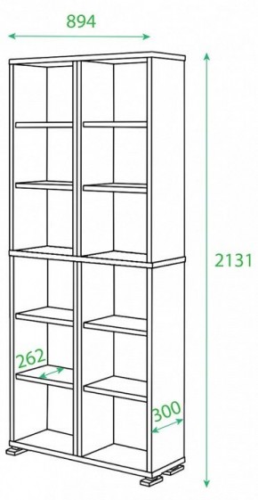 Стеллаж Домино ПУ-30-1 в Шадринске - shadrinsk.mebel24.online | фото 2