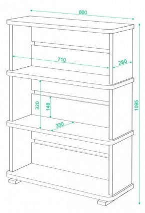 Стеллаж Домино СБ-25/3 в Шадринске - shadrinsk.mebel24.online | фото 3