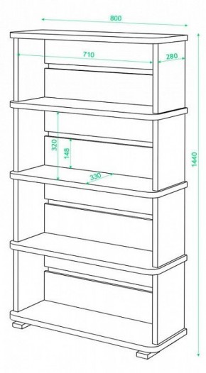 Стеллаж Домино СБ-25/4 в Шадринске - shadrinsk.mebel24.online | фото 3