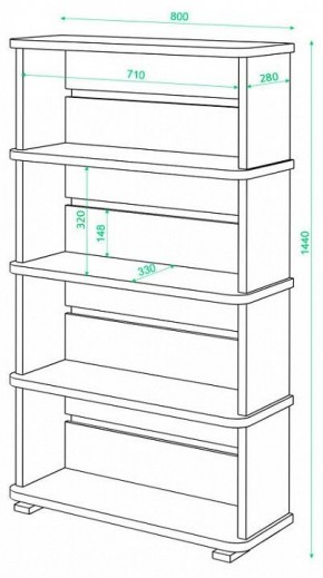 Стеллаж Домино СБ-25/4 в Шадринске - shadrinsk.mebel24.online | фото 2