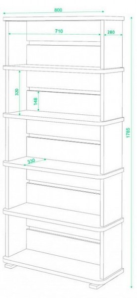 Стеллаж Домино СБ-25/5 в Шадринске - shadrinsk.mebel24.online | фото 2